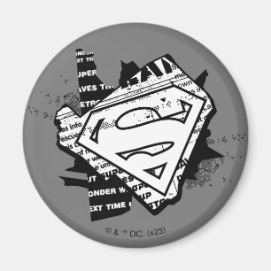 Aimant Supergirl Newsprint S-Shield