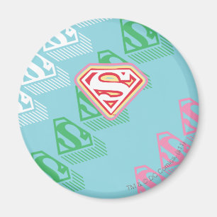 Aimant Supergirl Pastel Repeat Pattern