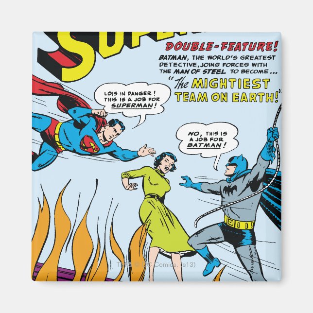 Aimant Superman (double fonction avec Batman) (Devant)