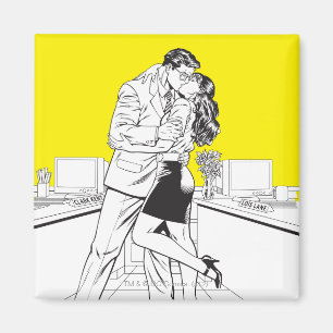 Aimant Superman noir et blanc 5