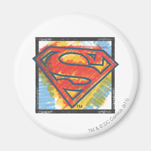 Aimant Superman S-Shield   Logo couleur