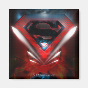 Aimant Superman Stylisé   Logo futuriste