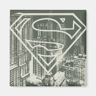 Aimant Superman Stylisé   Logo Green Metropolis