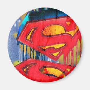 Aimant Superman Stylisé   Logo Urban Spraypaint