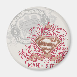 Aimant Superman Stylized   Drawn with Crown Logo