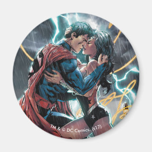 Aimant Superman/Wonder Woman Comic Art promotionnel