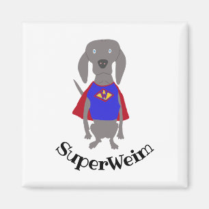 Aimant SuperWeim Grey Ghost Weimaraner Chien