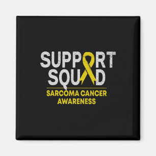 Aimant Support Squad Sarcoma Cancer Awareness Yellow Ribb
