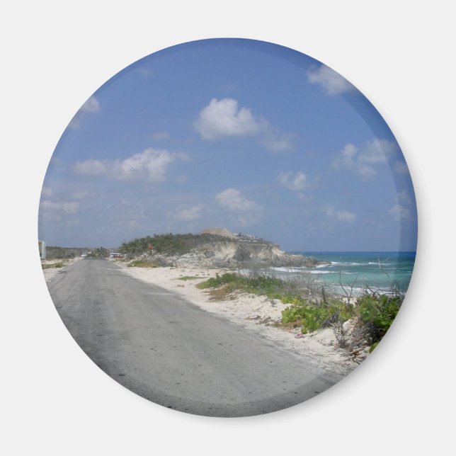 Aimant Sur la route - Cozumel, Mexique (Devant)
