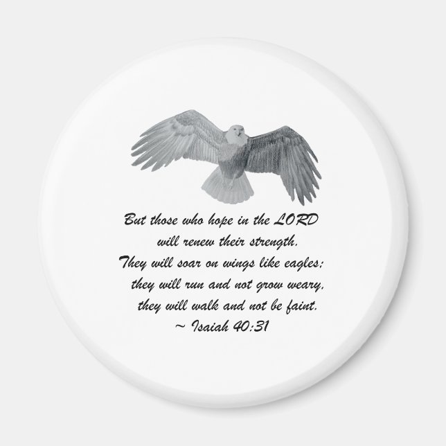 Aimant Sur les ailes comme les aigles - Is 40:31 (Devant)