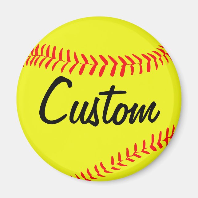 Aimant sur mesure du softball rapide (Devant)