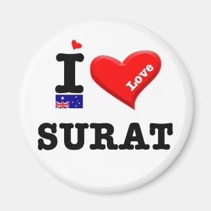 Aimant SURAT - I Love