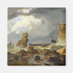 Aimant Surf sur une côte rocheuse, 1835