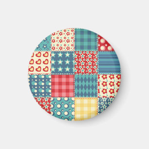 Aimant Surface composée vintage : motif arrière - plan pa