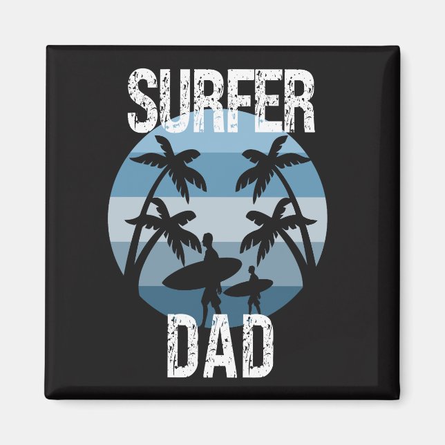 Aimant Surfer papa (Devant)
