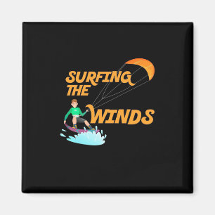 Aimant Surfer Sur Les Vents