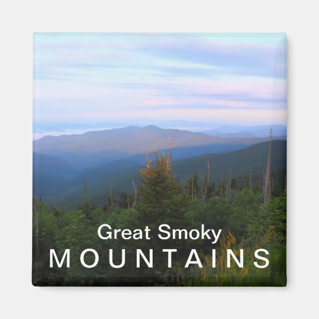 Aimant Surplombant Clingmans Dome - Great Smoky Mountains (Devant)