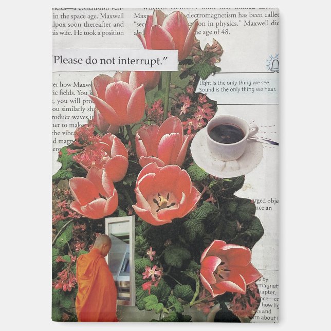 Aimant Surreal Collage Wall Art Abstract Modern Decor (Recto)