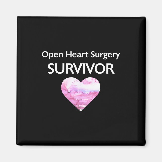 Aimant Survie Open Heart Chirurgie Coeur Attaque cardiaqu (Devant)