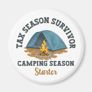 Aimant Survivant de la saison fiscale, Camping Season Sta