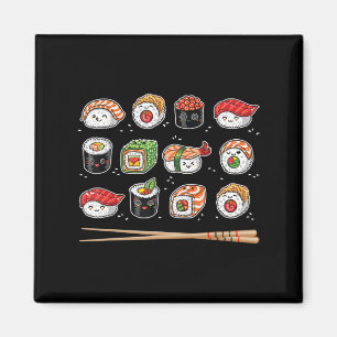 Aimant Sushi Anime Kawaii Nourriture japonaise Lover Otak