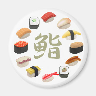 Aimant Sushi et Kanji 回 転 寿 司