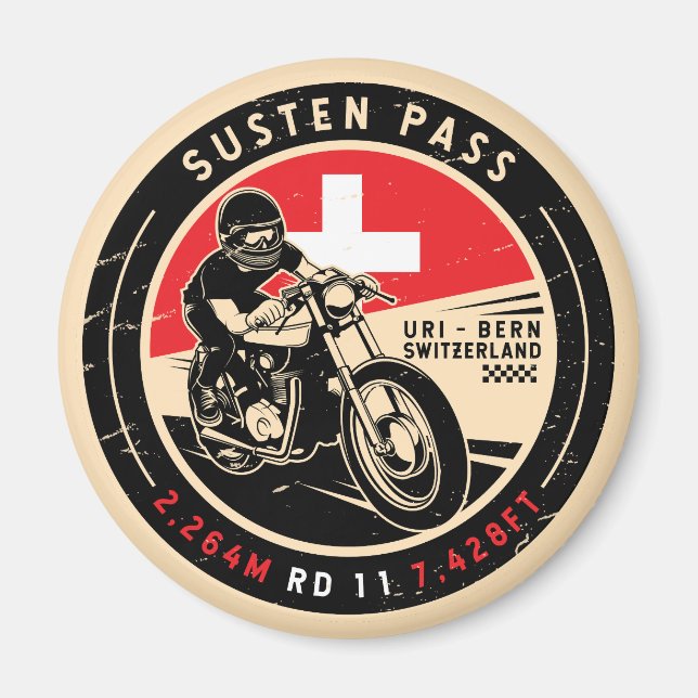Aimant Susten Pass | Suisse | Motorcycle (Devant)