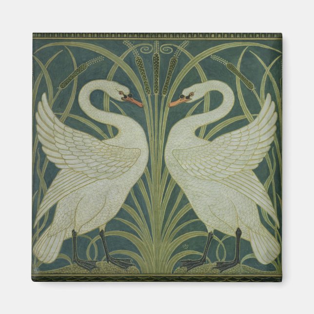 Aimant 'Swan, Rush et Iris' (Devant)