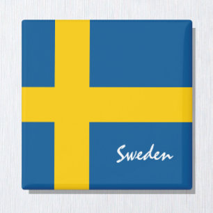 Aimant Swedish flag & Sweden holiday, travel /sports