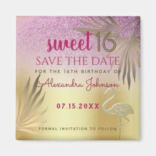 Aimant Sweet 16 Anniversaire Enregistrer La Date