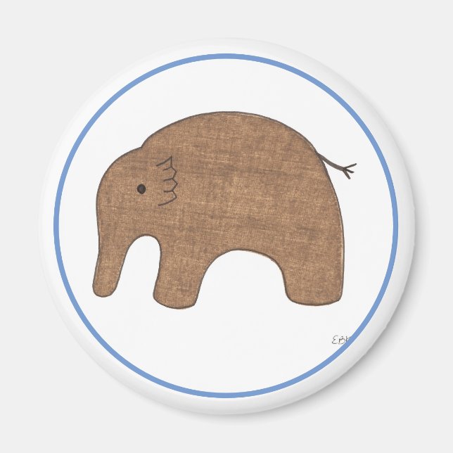 Aimant Sweet Baby Elephant Art Magnet-Erin Brie Art Magne (Devant)