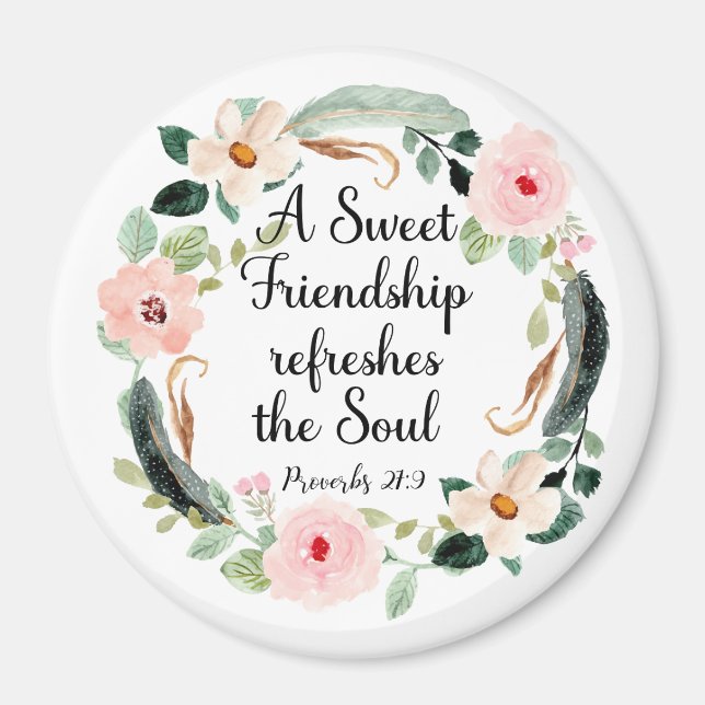 Aimant Sweet Friendship rafraîchit le Soul Floral (Devant)