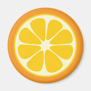 Aimant Sweet Juicy Orange Tropical Fruit Slice Kitchen