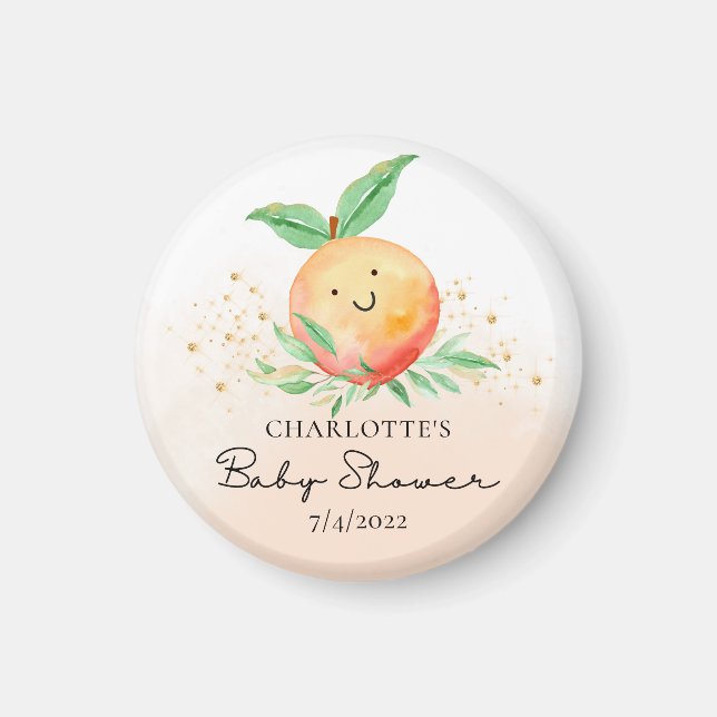 Aimant Sweet Little Peach C'est une fille (Devant)