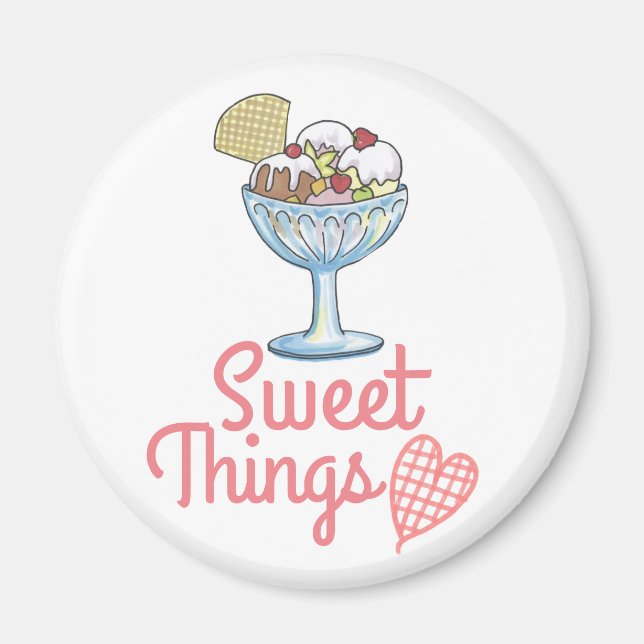 Aimant Sweet Things - Crème de glace Sundae (Devant)