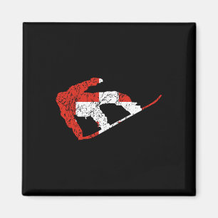 Aimant Swiss Snowboarder Suisse Cool Drapeau Snowboardi