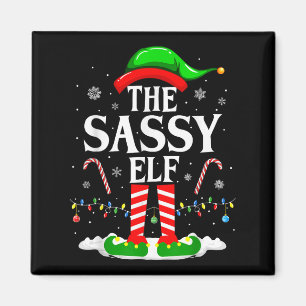 Aimant Sy Elf Xmas Funny Matching Family Group Christ