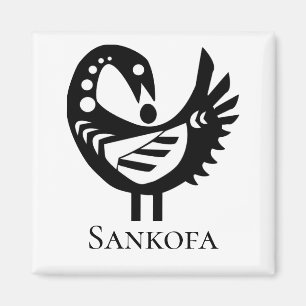 Aimant Symbole Adinkra Oiseau SANKOFA