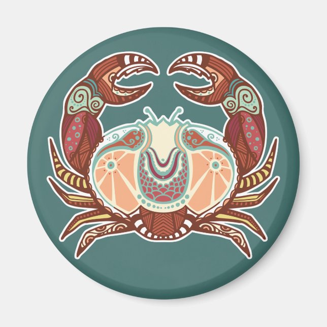 Aimant Symbole astrologique du cancer (Devant)