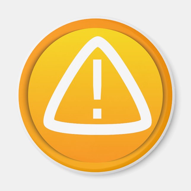 Aimant Symbole Attention (Devant)