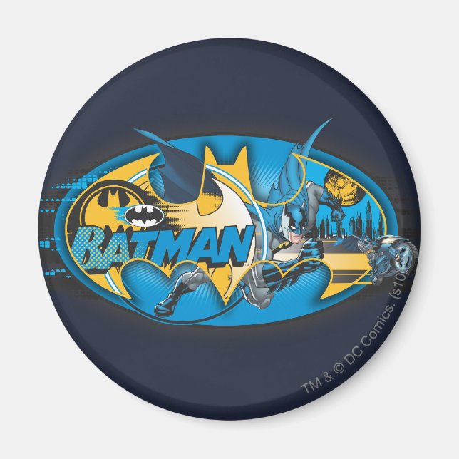 Aimant Symbole Batman | Logo Classic Collage (Devant)