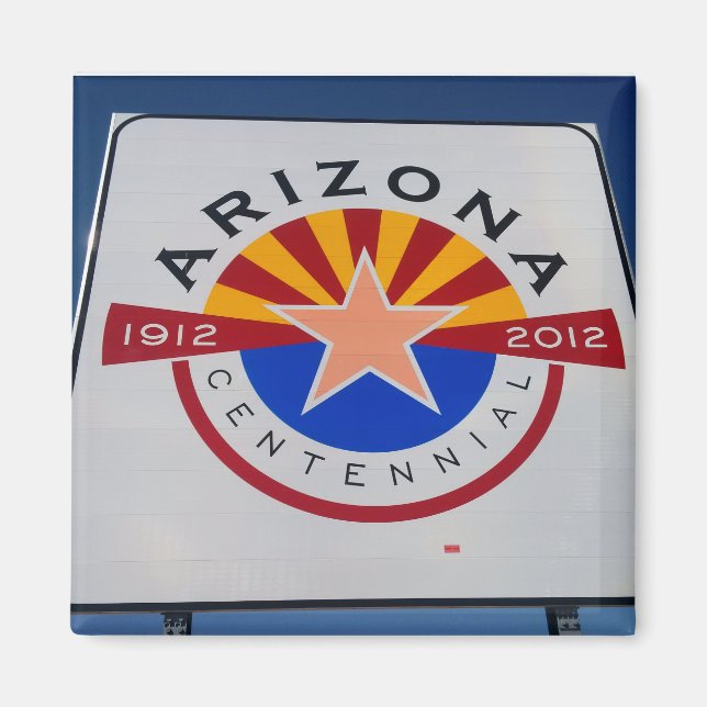 Aimant SYMBOLE Centenaire DE L'Arizona (Devant)