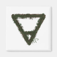 Symbole d'alchimie de l'élément rocheux de la Terr