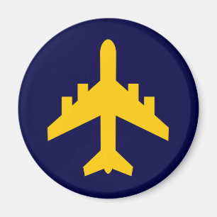 Aimant Symbole d'avion en cercle