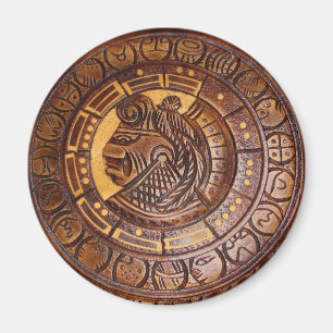 Aimant Symbole de calendrier amérindien aimanté