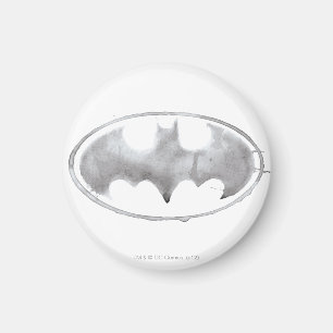 Aimant Symbole de chaume de café - gris