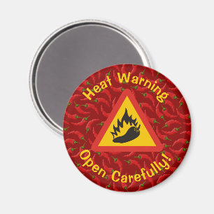 Aimant Symbole de danger de poivre chaud