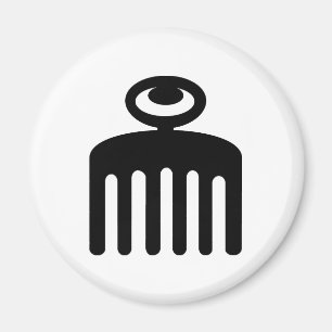 Aimant Symbole de Duafe   Adinkra pour la beauté féminine