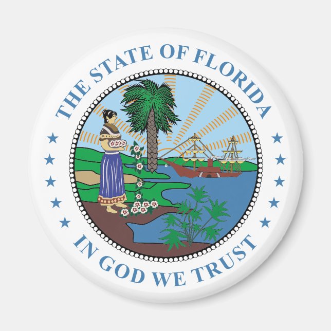 Aimant Symbole de Floride (Devant)