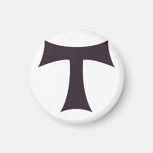 Aimant Symbole de foi franciscaine de la Croix de Tau